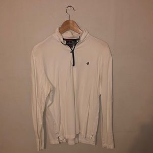 Large Victrinox white quarter zip